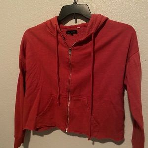 L.A. Hearts cropped zip up.